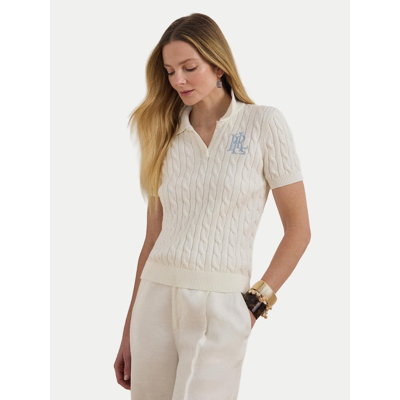 LAUREN RALPH LAUREN Poloshirt 200932224016 Weiß Slim Fit