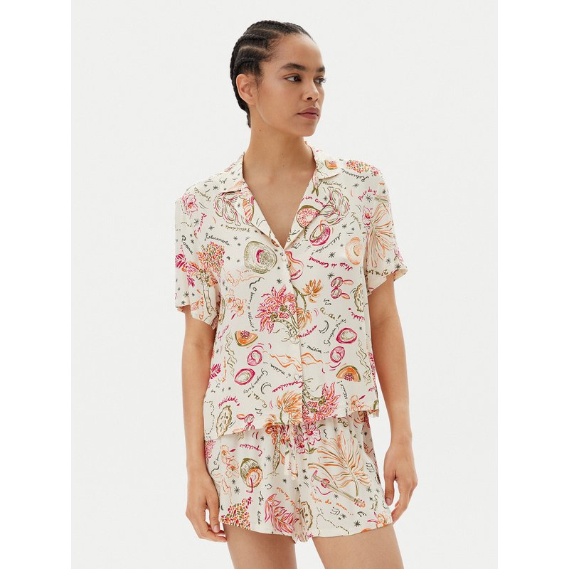 Hunkemöller Pyjama-T-Shirt 302113 Bunt Regular Fit