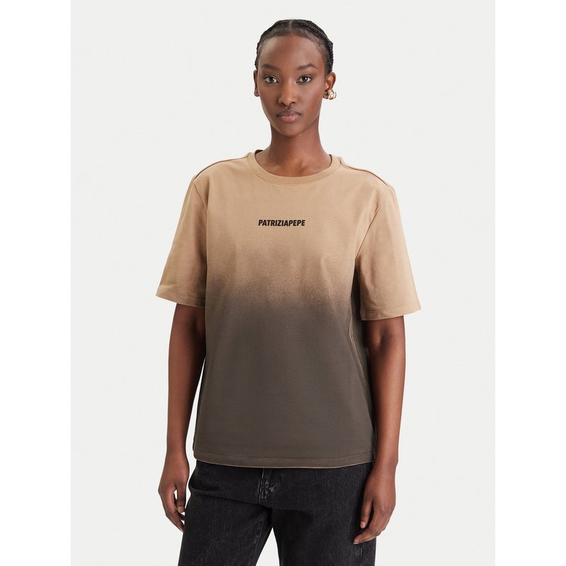 Patrizia Pepe T-Shirt 8M1828/J366-FG71 Braun Relaxed Fit