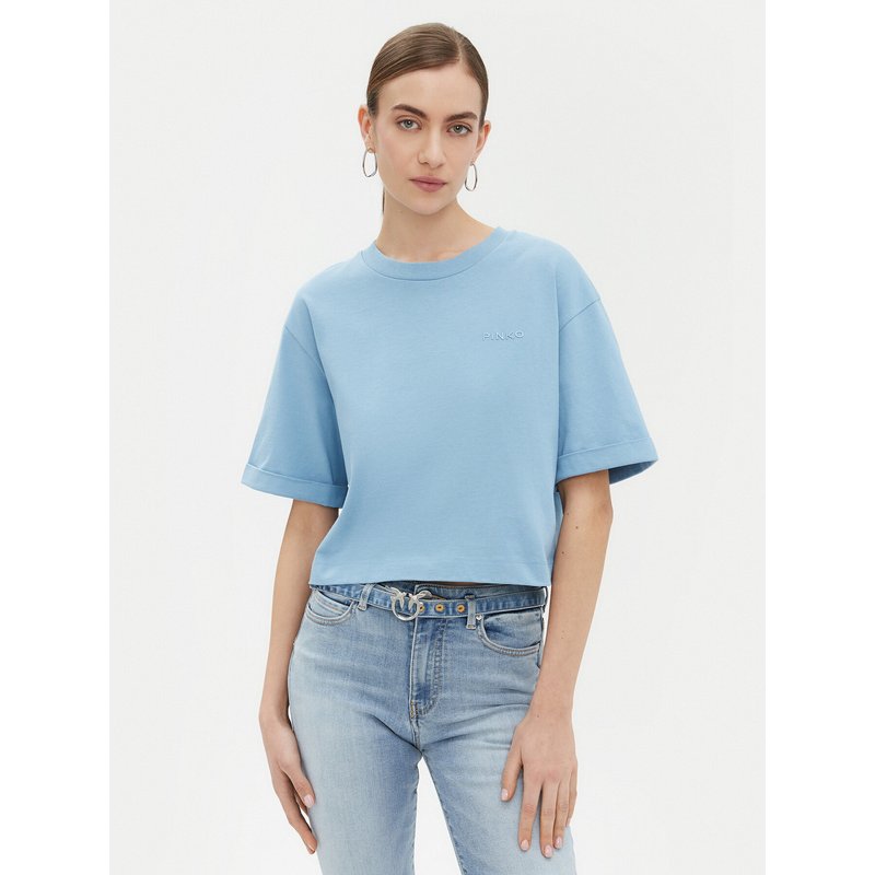 PINKO T-Shirt 104882 A2HN Blau Regular Fit