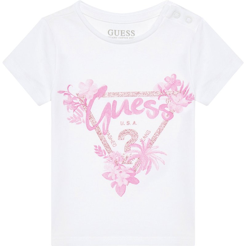Guess T-Shirt A5GI03 K6YW4 Weiß Regular Fit