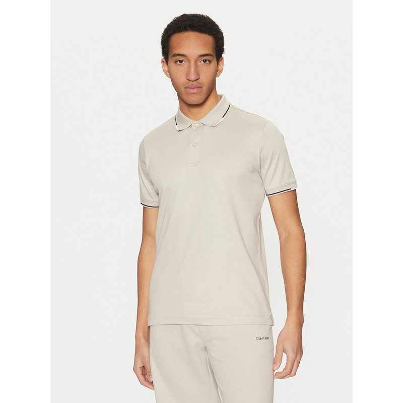 Calvin Klein Poloshirt K10K114130 Beige Regular Fit