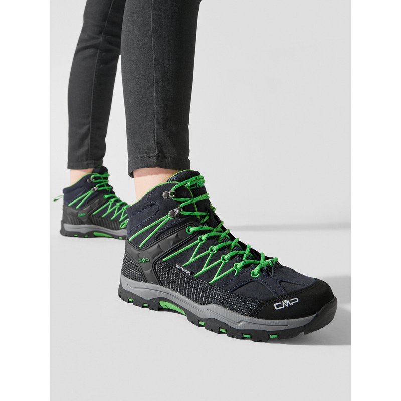 Trekkingschuhe CMP Kids Rigek Mid Trekking Shoe Wp 3Q12944J Dunkelblau