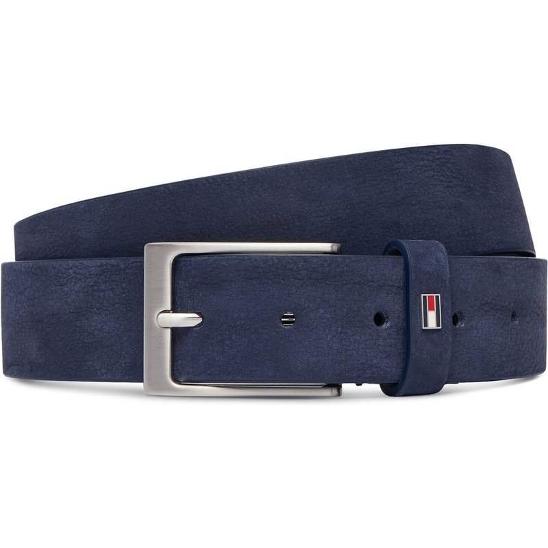 Gürtel Tommy Hilfiger Layton 3.5 Nubuck AM0AM15047 Dunkelblau