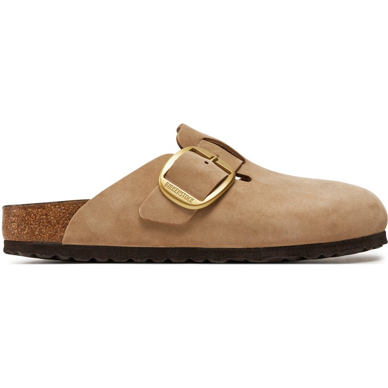 Pantoletten Birkenstock Boston Big Buckle 1028052 Beige