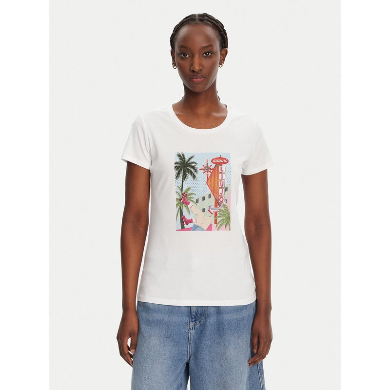 Liu Jo T-Shirt WA5239 JS923 M9565 Weiß Regular Fit