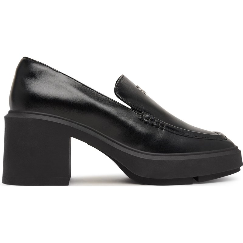 Halbschuhe Calvin Klein Block Heel Loafer Lth Hdw HW0HW03176 Schwarz