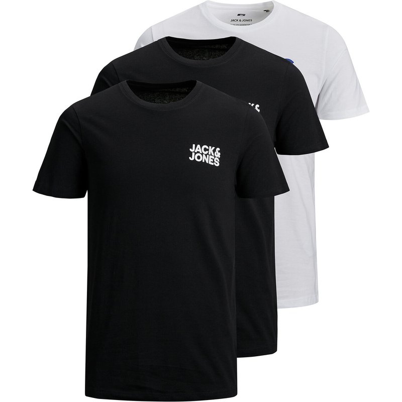Jack & Jones T-Shirt-Set Corp Logo 12191762 Schwarz Slim Fit