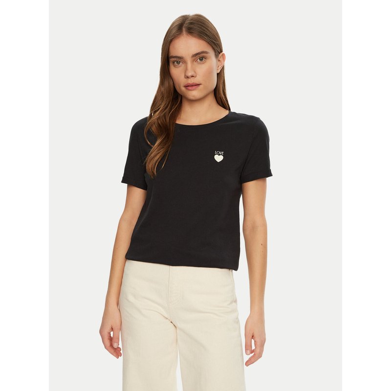 JDY T-Shirt Kitty 15318845 Schwarz Regular Fit