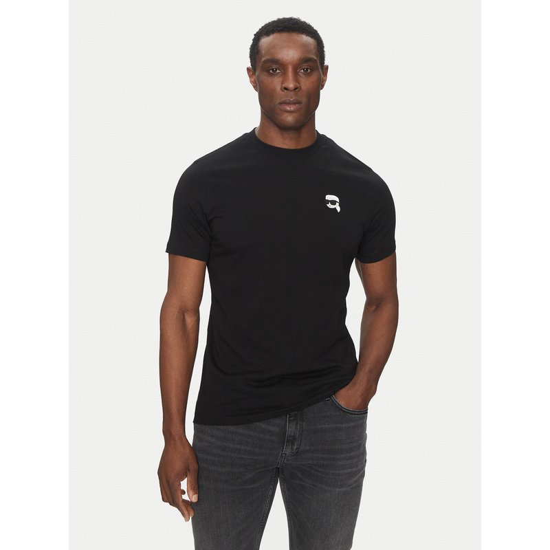 KARL LAGERFELD T-Shirt 755710 500224 Schwarz Regular Fit