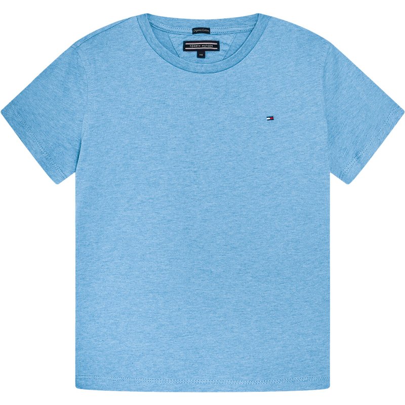 Tommy Hilfiger T-Shirt Basic Cn Knit S KB0KB04140 D Himmelblau Regular Fit