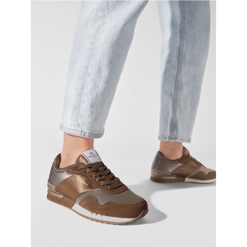 Sneakers Pepe Jeans London W Sequins PLS31382 Braun