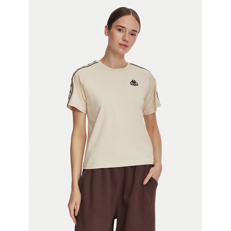 Kappa T-Shirt 371U6WW Beige Regular Fit