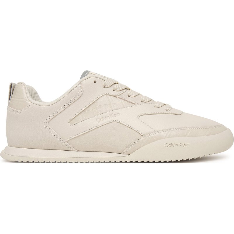 Sneakers Calvin Klein Low Pro Runner Laceup Lth Croco HW0HW03244 Creme