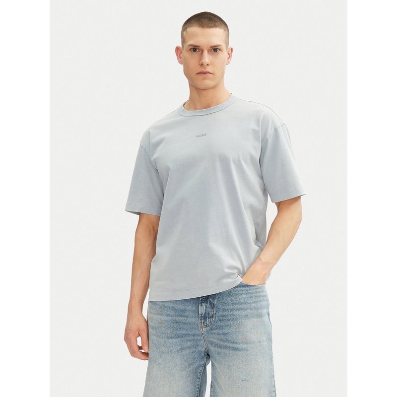 HUGO T-Shirt Docku 50531739 Hellblau Relaxed Fit
