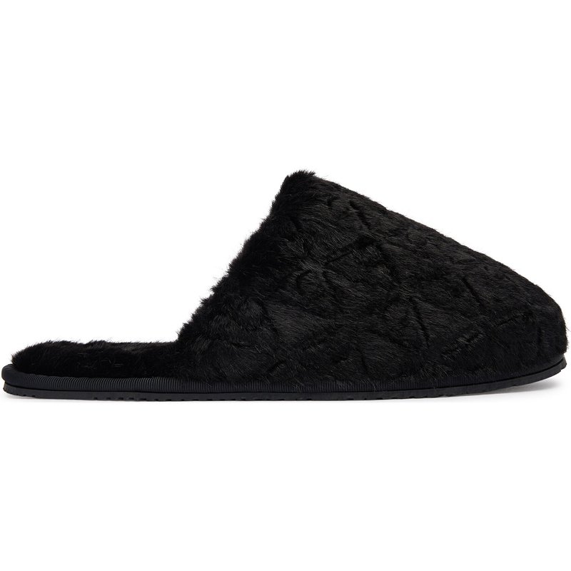 Hausschuhe Calvin Klein Home Slipper Fur Aop HW0HW03218 Schwarz