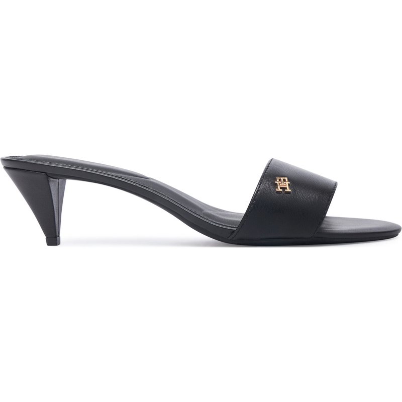 Pantoletten Tommy Hilfiger Th Mid Mule FW0FW09508 Schwarz