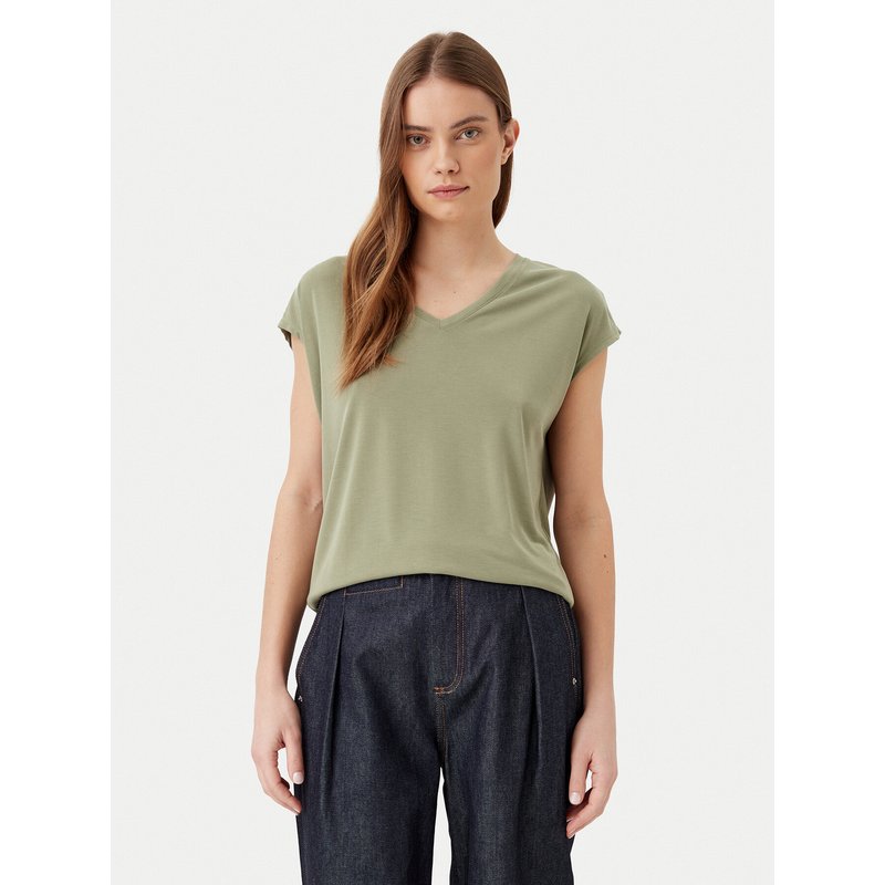 Vila T-Shirt Modala 14074847 Grün Regular Fit