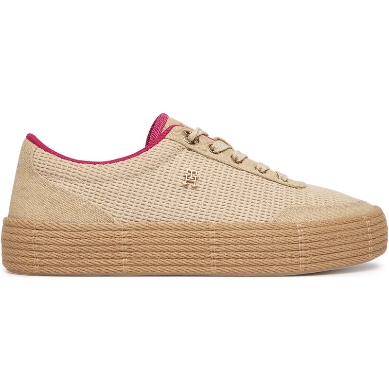 Espadrilles Tommy Hilfiger Th Foxing Platform Rope FW0FW09173 Beige
