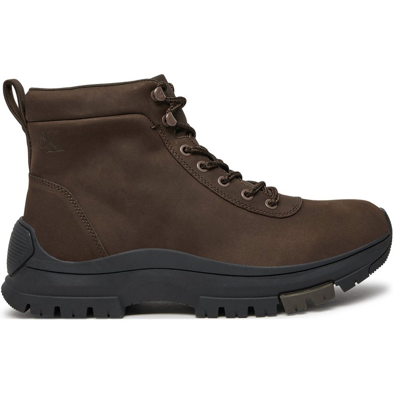 Schnürschuhe Calvin Klein Hybrid Wp Boot Laceup Rebellious YM0YM01077 Braun