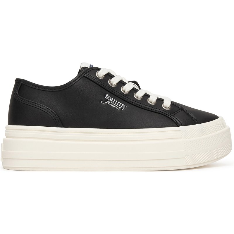 Sneakers Tommy Jeans Tjw Flatform Sneaker Ltr EN0EN02964 Schwarz