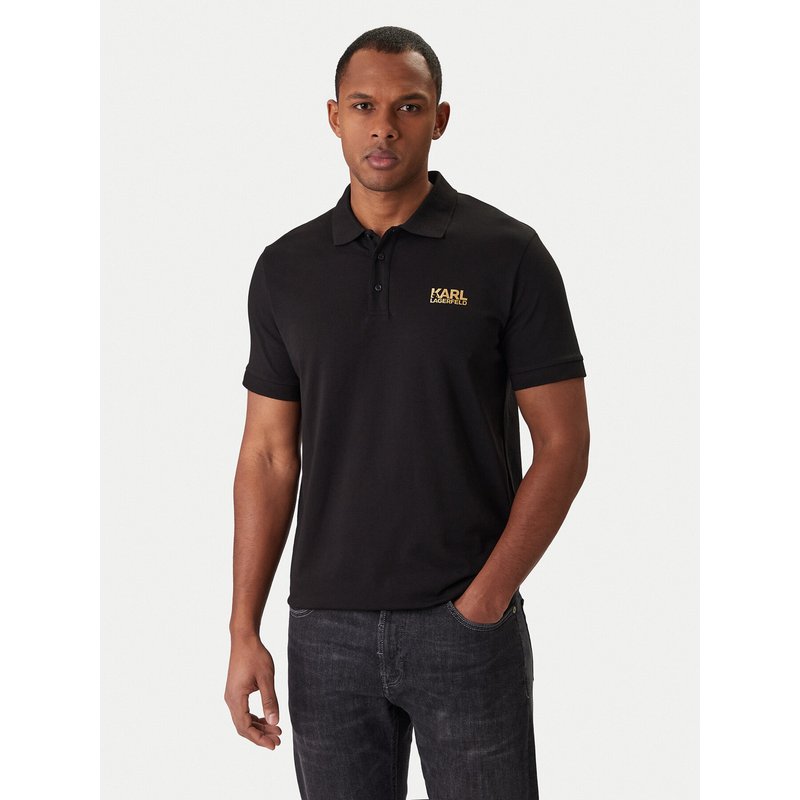 KARL LAGERFELD Poloshirt 745780 500235 Schwarz Regular Fit