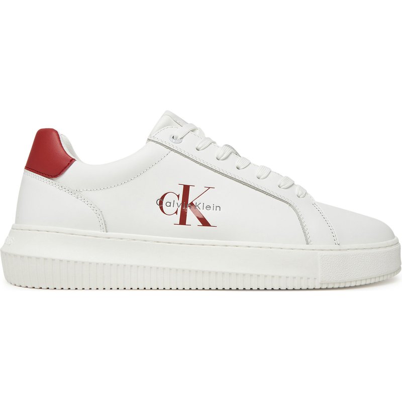 Sneakers Calvin Klein Jeans Chunky Cupsole Monologo YM0YM01317 Weiß