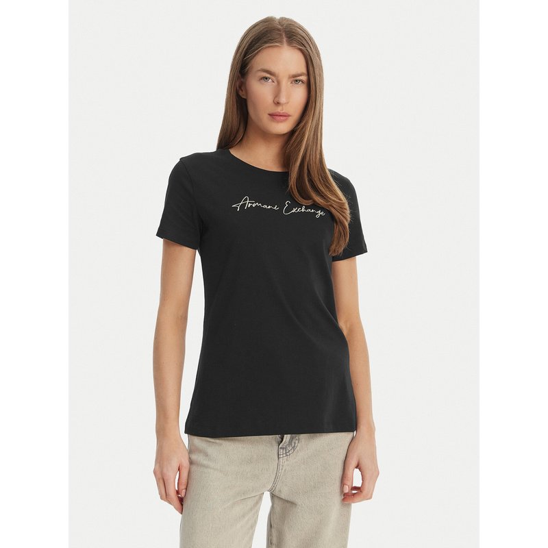 Armani Exchange T-Shirt XW000839 AF10356 MC021 Schwarz Regular Fit