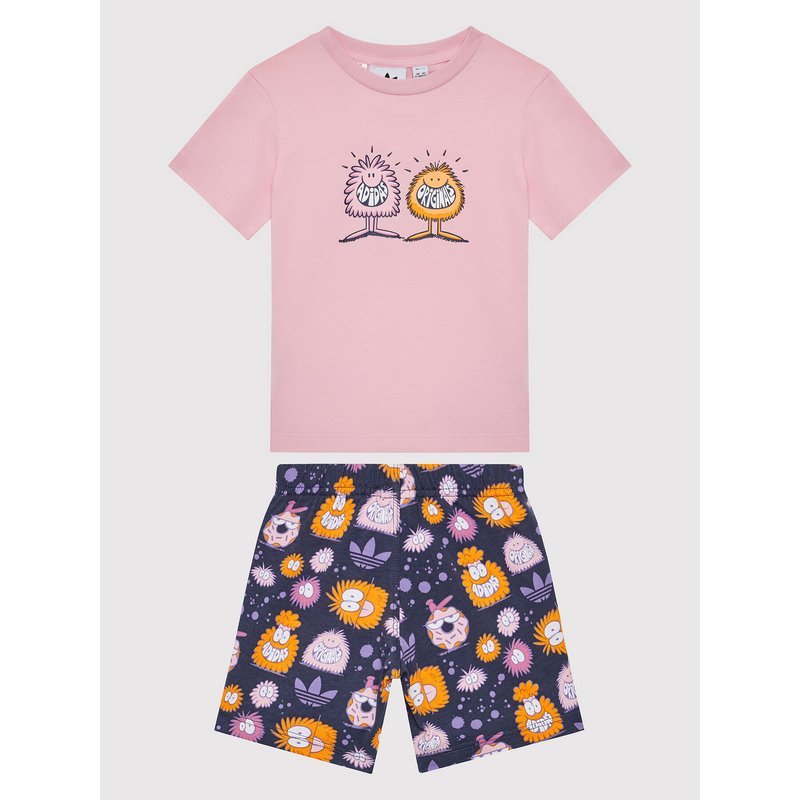 adidas Set T-Shirt und Sportshorts KEVIN LYONS HC1985 Rosa Regular Fit