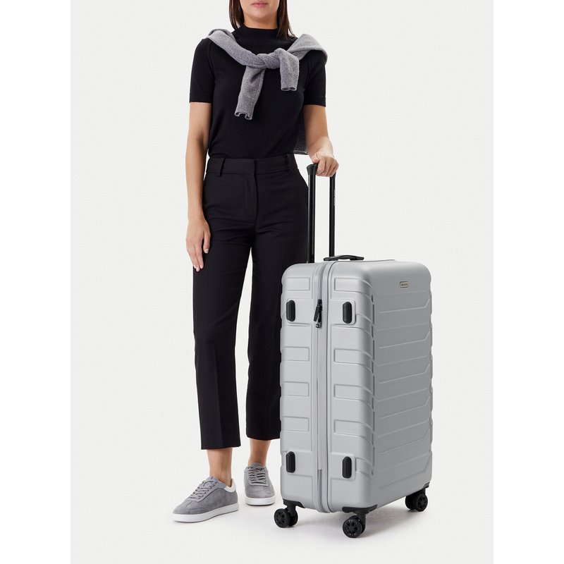 Großer Koffer GINO ROSSI GIN-L-003-05-SILVER Silberfarben