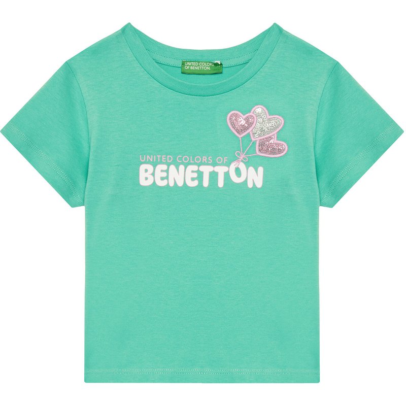 United Colors Of Benetton T-Shirt 3I1XG10JB Grün Regular Fit
