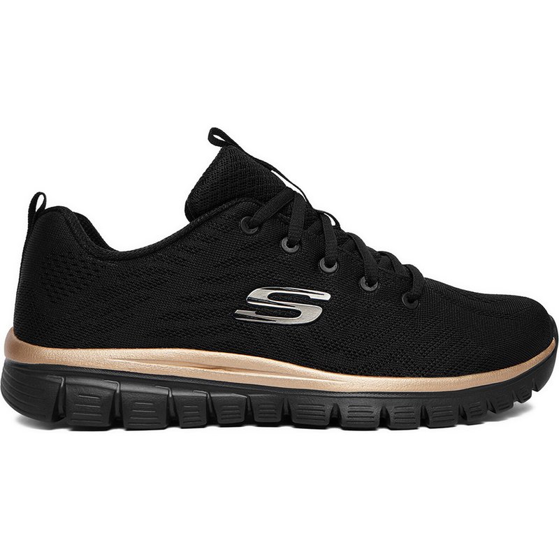 Sneakers Skechers CEO-GRACEFUL 12615 BKRG Schwarz