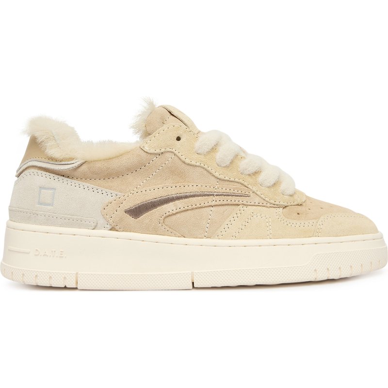 Sneakers D.A.T.E. Torneo Pure Fur Mono W431-TPF-MN Beige