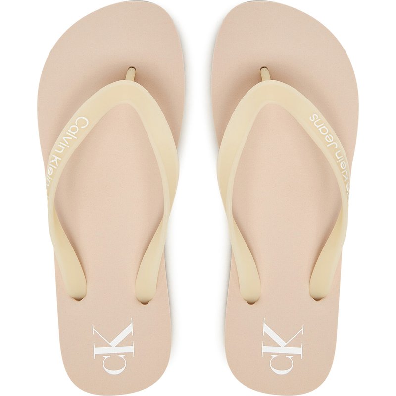 Zehentrenner Calvin Klein Jeans Beach Sandal Transparent Tpu YW0YW01829 Rosa