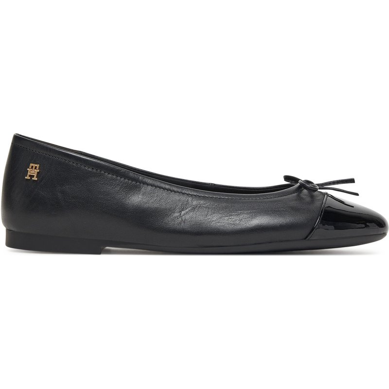 Ballerinas Tommy Hilfiger Patent Toe-Cap FW0FW08830 Schwarz