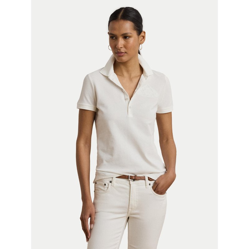 LAUREN RALPH LAUREN Poloshirt 200966128001 Weiß Slim Fit