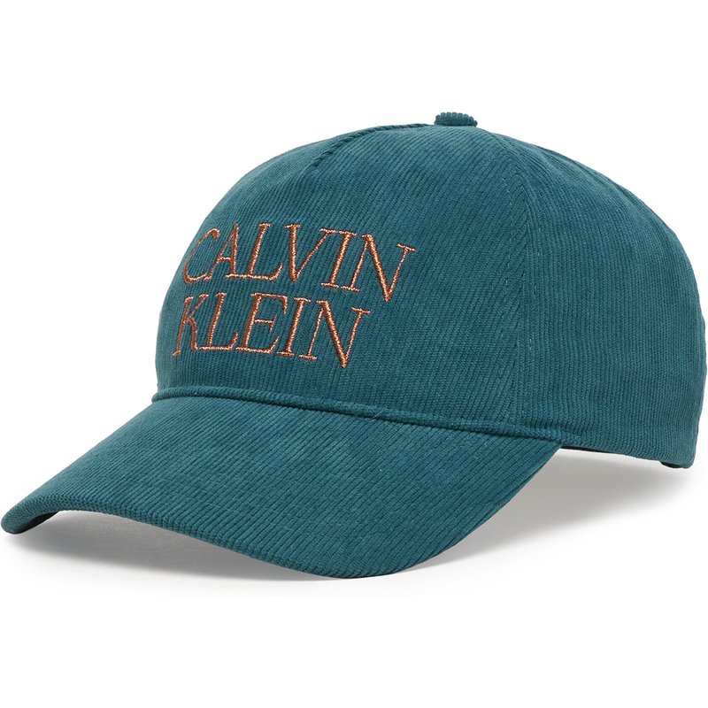 Cap Calvin Klein Corduroy Graphic 5 Panel Cap LV04D5064G Dunkelblau