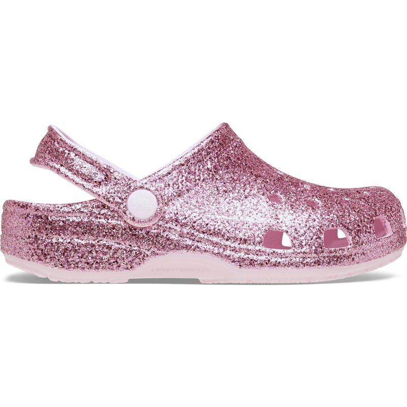 Pantoletten Crocs Classic Chunky Glitter Clog K 211939 Rosa