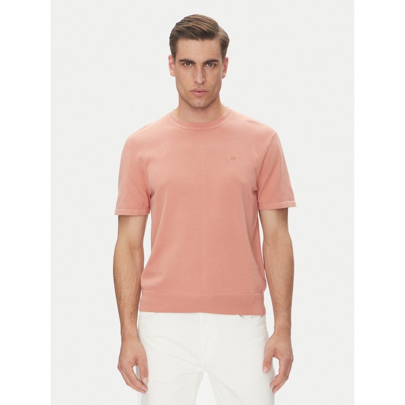 Calvin Klein T-Shirt Supima LV04LC333G Korallenfarben Regular Fit