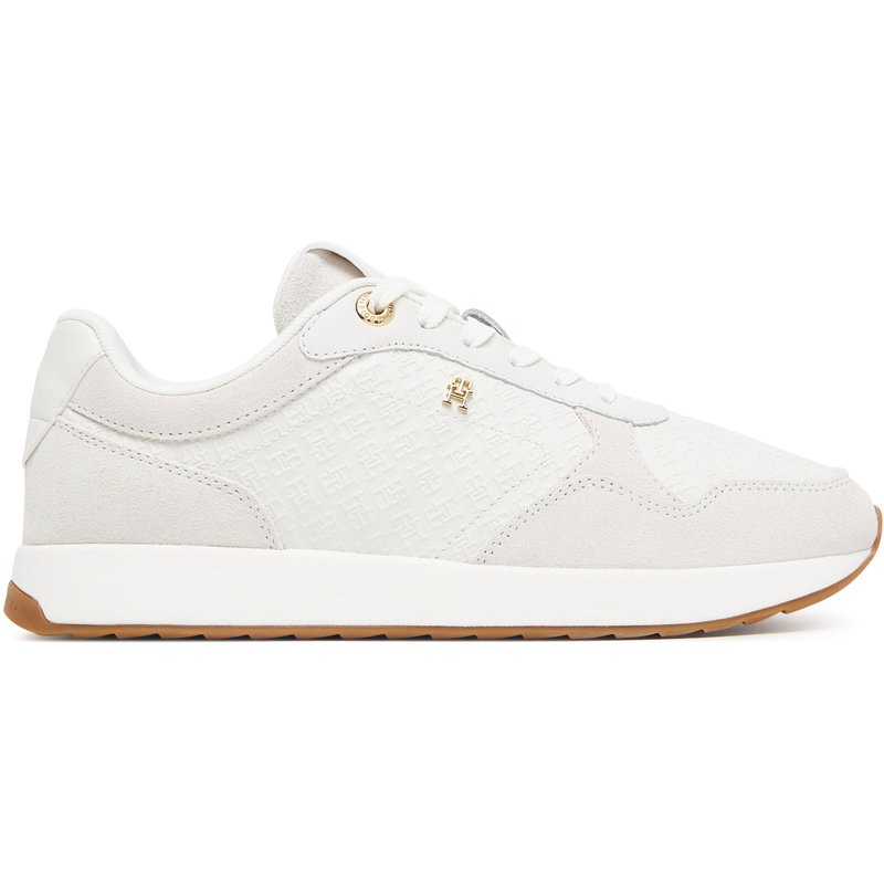 Sneakers Tommy Hilfiger Th Runner Monogram FW0FW09586 Creme