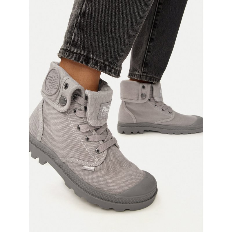 Schnürstiefeletten Palladium Baggy 92353-066-M Grau