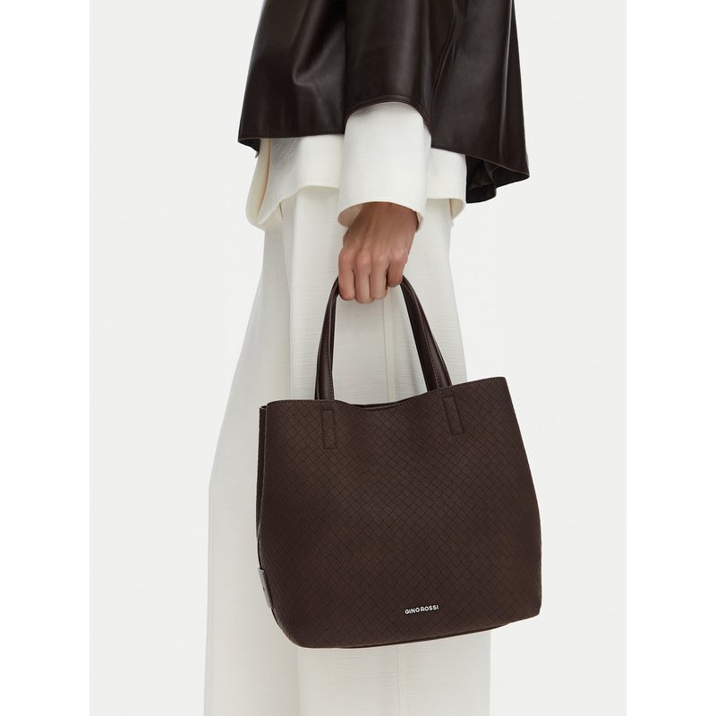 Handtasche GINO ROSSI EO-LDA8727A Dunkelbraun