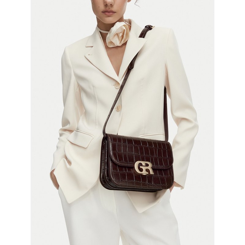 Handtasche GINO ROSSI EO-LINA-KQ44-CROCCO Braun