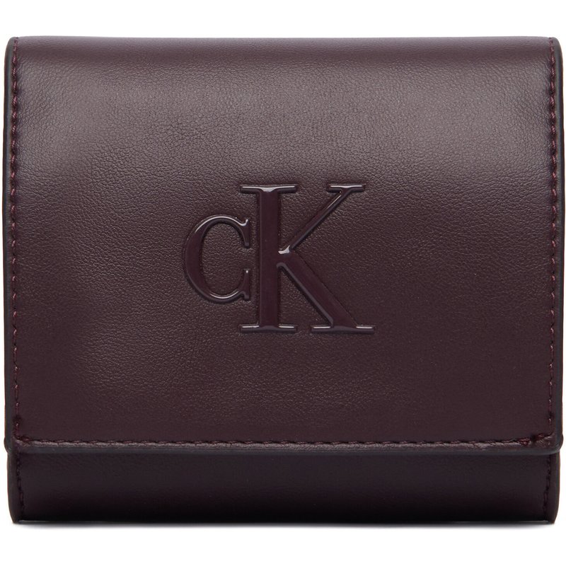 Geldbörse Calvin Klein Bold Ck Medium Bifold LV04F1156G Dunkelrot