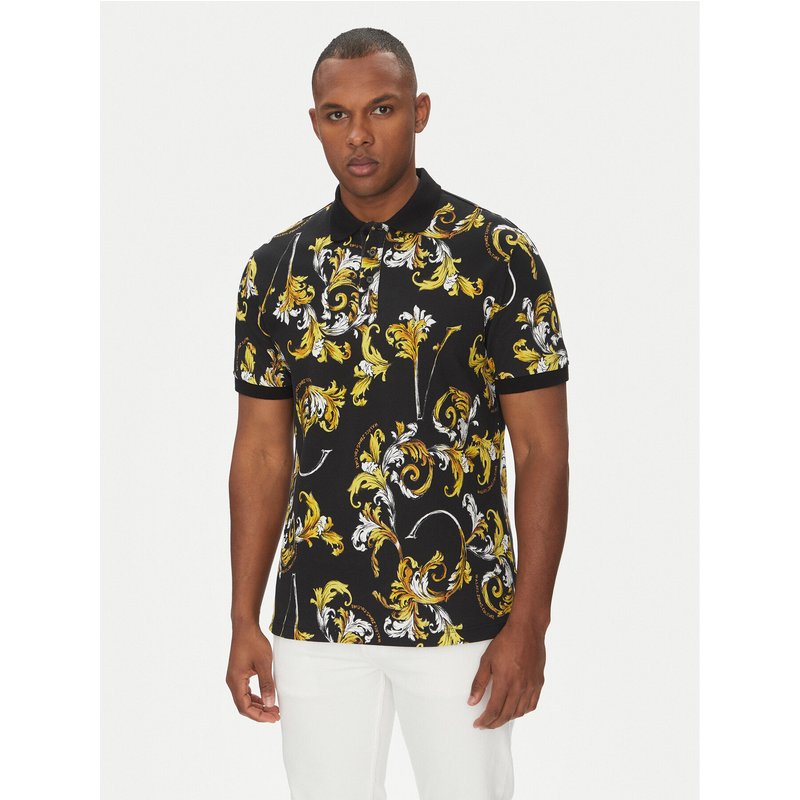 Versace Jeans Couture Poloshirt 78GAG6S0 Schwarz Regular Fit