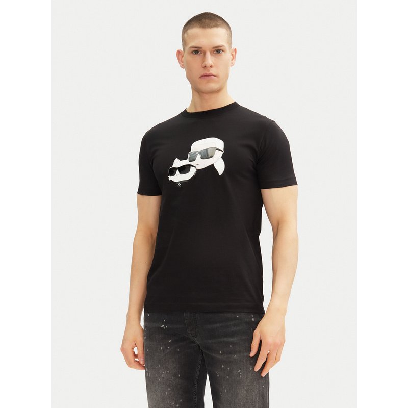 KARL LAGERFELD T-Shirt 755061 552241 Schwarz Regular Fit