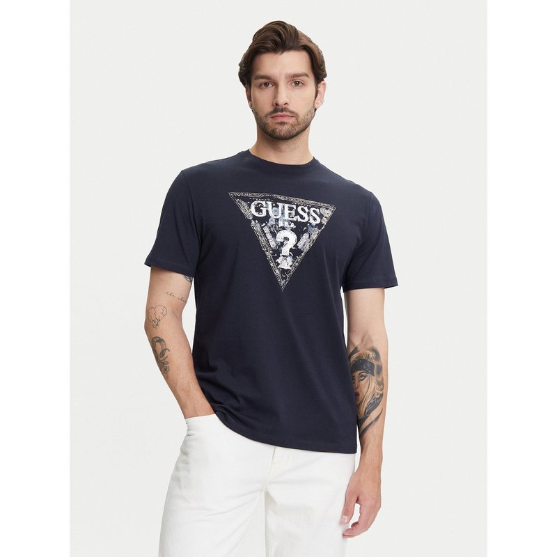 Guess T-Shirt M5YI15 I3Z14 Dunkelblau Regular Fit