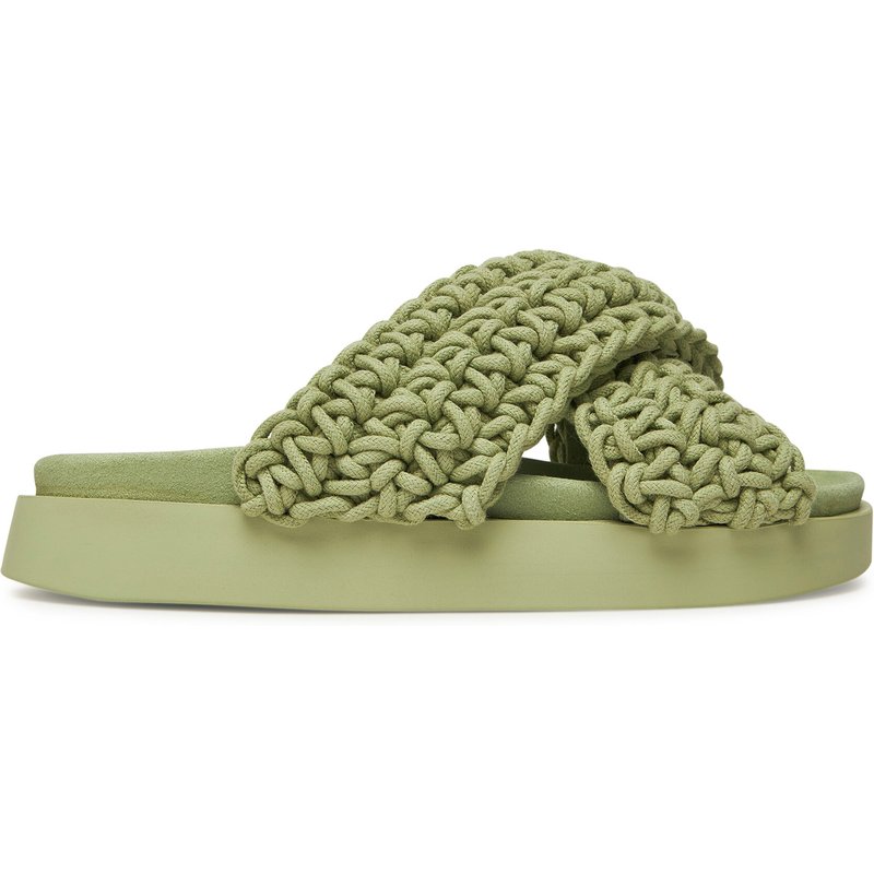 Pantoletten Inuikii Woven 70104-105 Grün