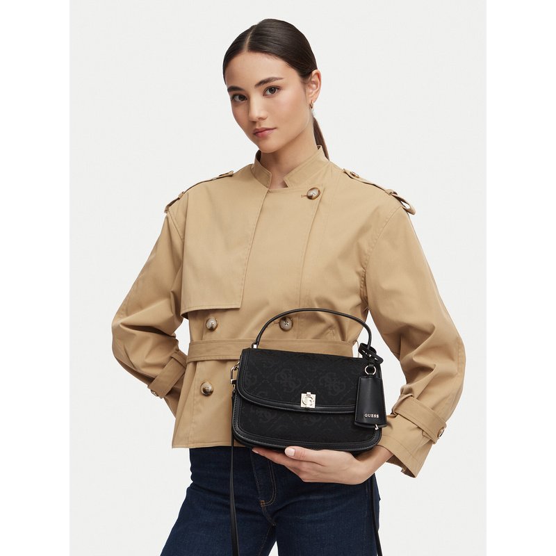 Handtasche Guess Audrey Logo HWJG97 55210 Schwarz
