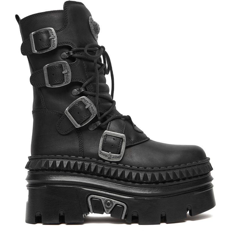 Schnürschuhe NEW ROCK M-WALL373-S15 Schwarz